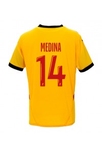 RC Lens Facundo Medina #14 Voetbaltruitje Thuis tenue 2024-25 Korte Mouw